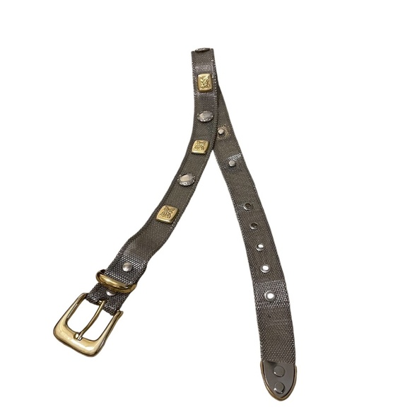 Vintage flexible metal mesh belt with Brass Flower‎ & Other Decorative Elements main image 7